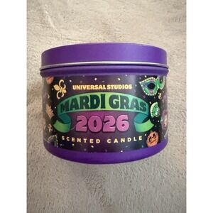 Universal Studios Mardi Gras 2026 Scented Candle - King Cake Scent